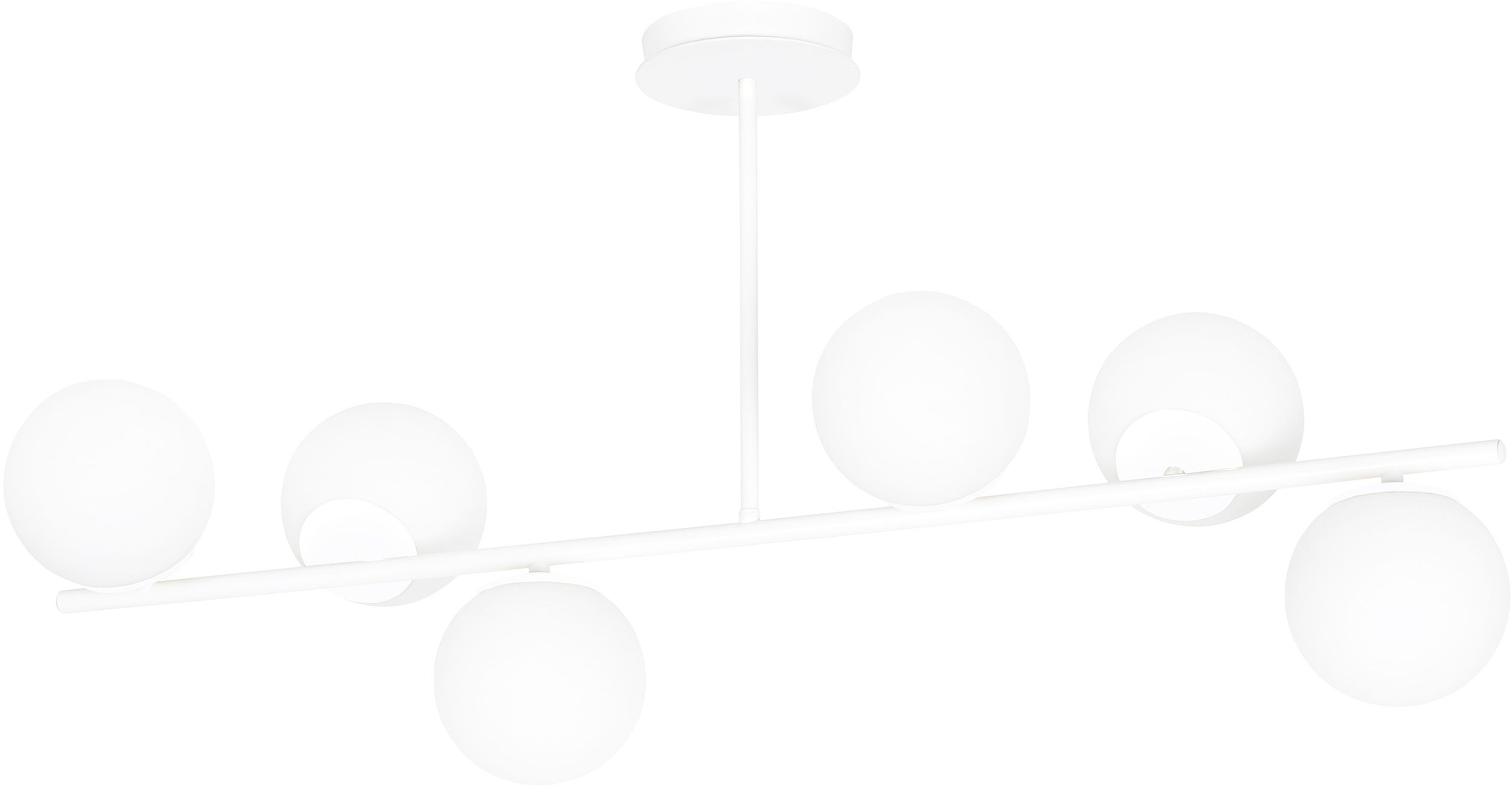 Emibig Bior lampada da soffitto 6x10 W bianco 1021/6