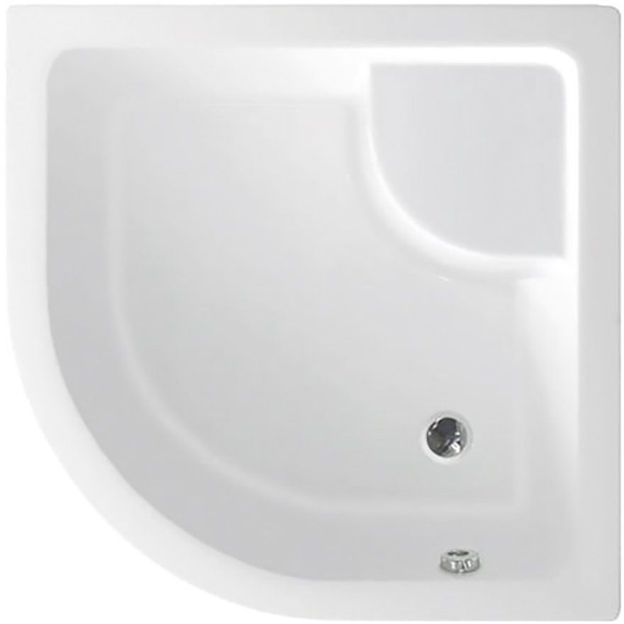 Aqualine piatto doccia semicircolare 80x80 cm bianco C83