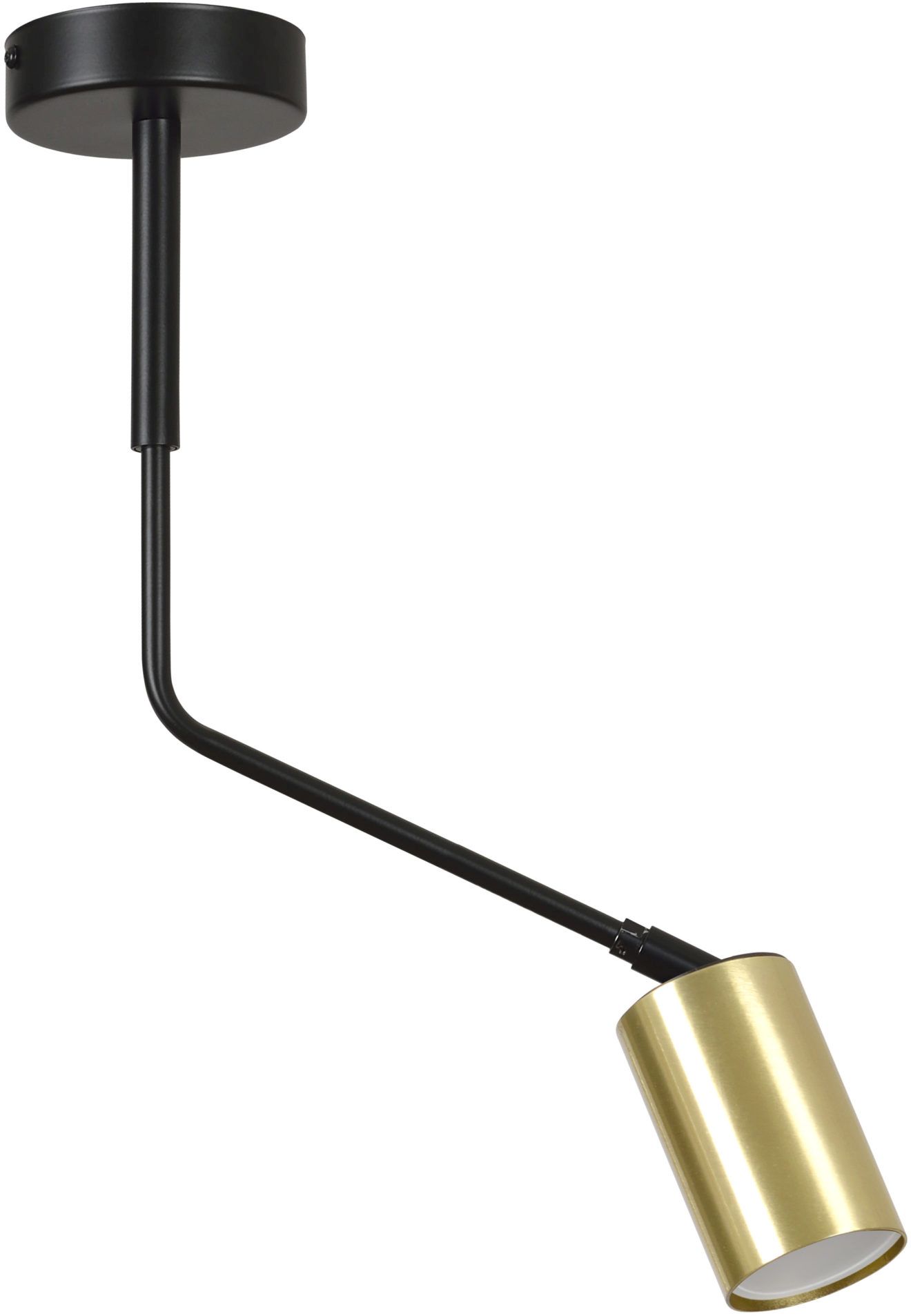 Emibig Verno lampada da soffitto 1x8 W nero-oro 655/1