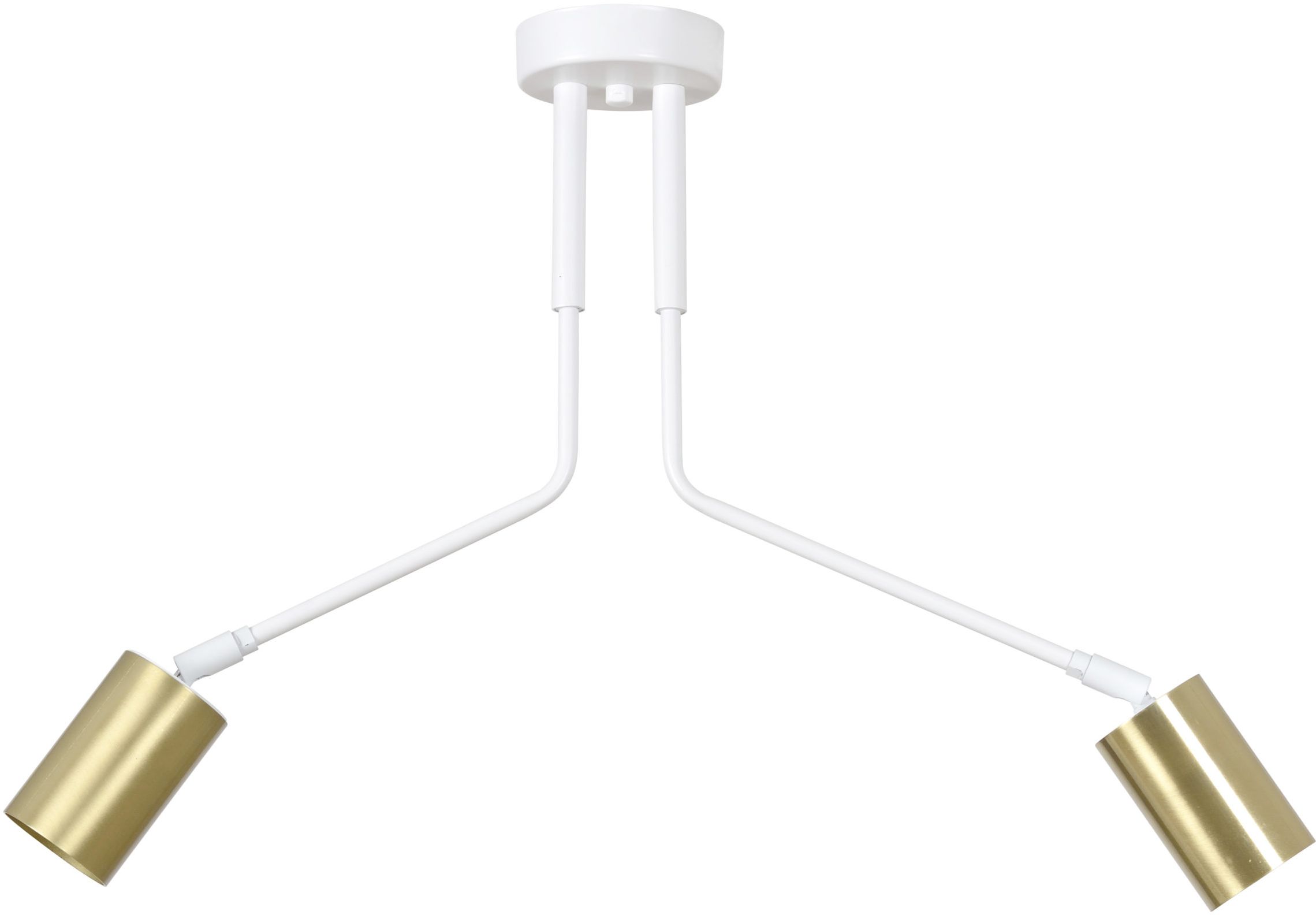 Emibig Verno lampada da soffitto 2x8 W bianco-oro 656/2