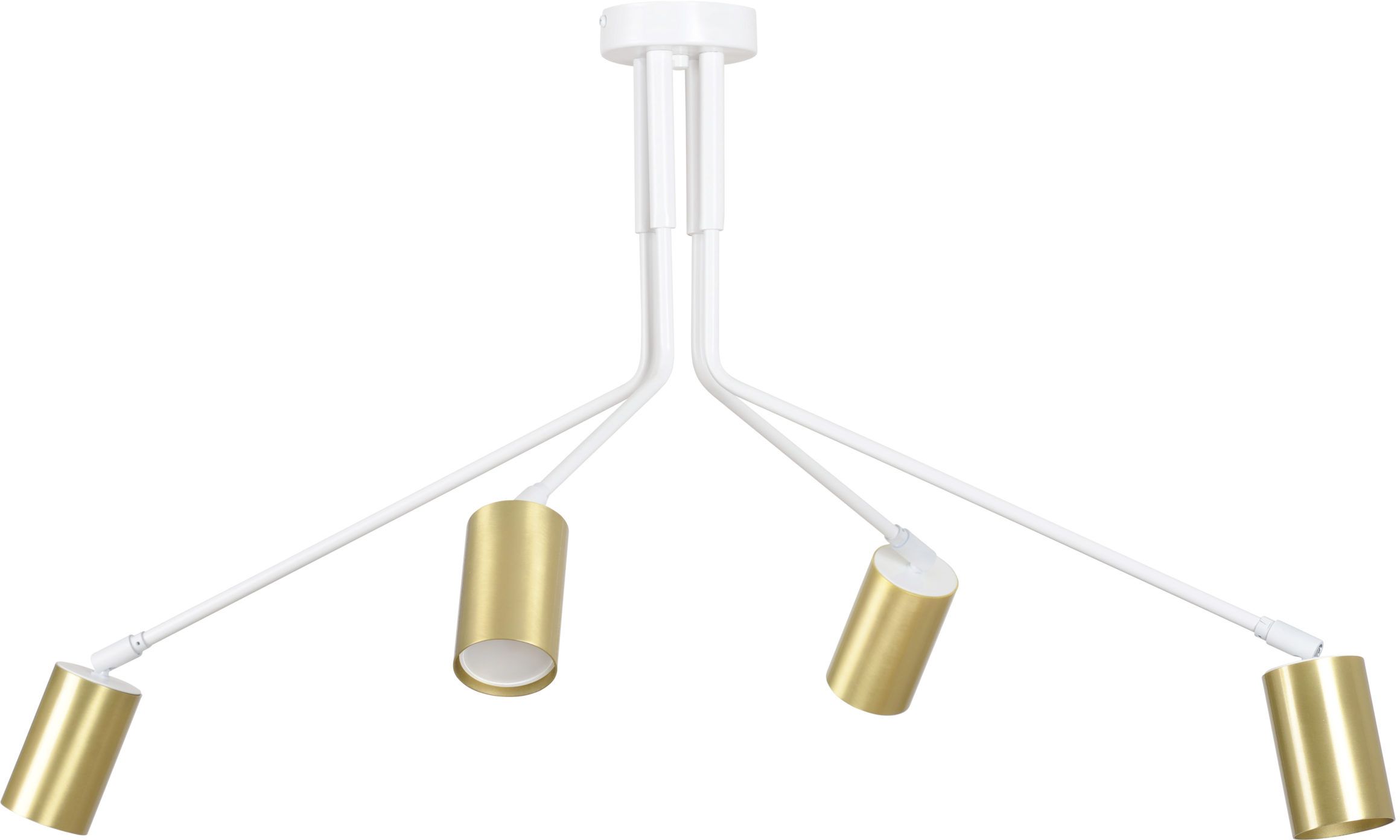 Emibig Verno lampada da soffitto 4x8 W bianco-oro 656/4