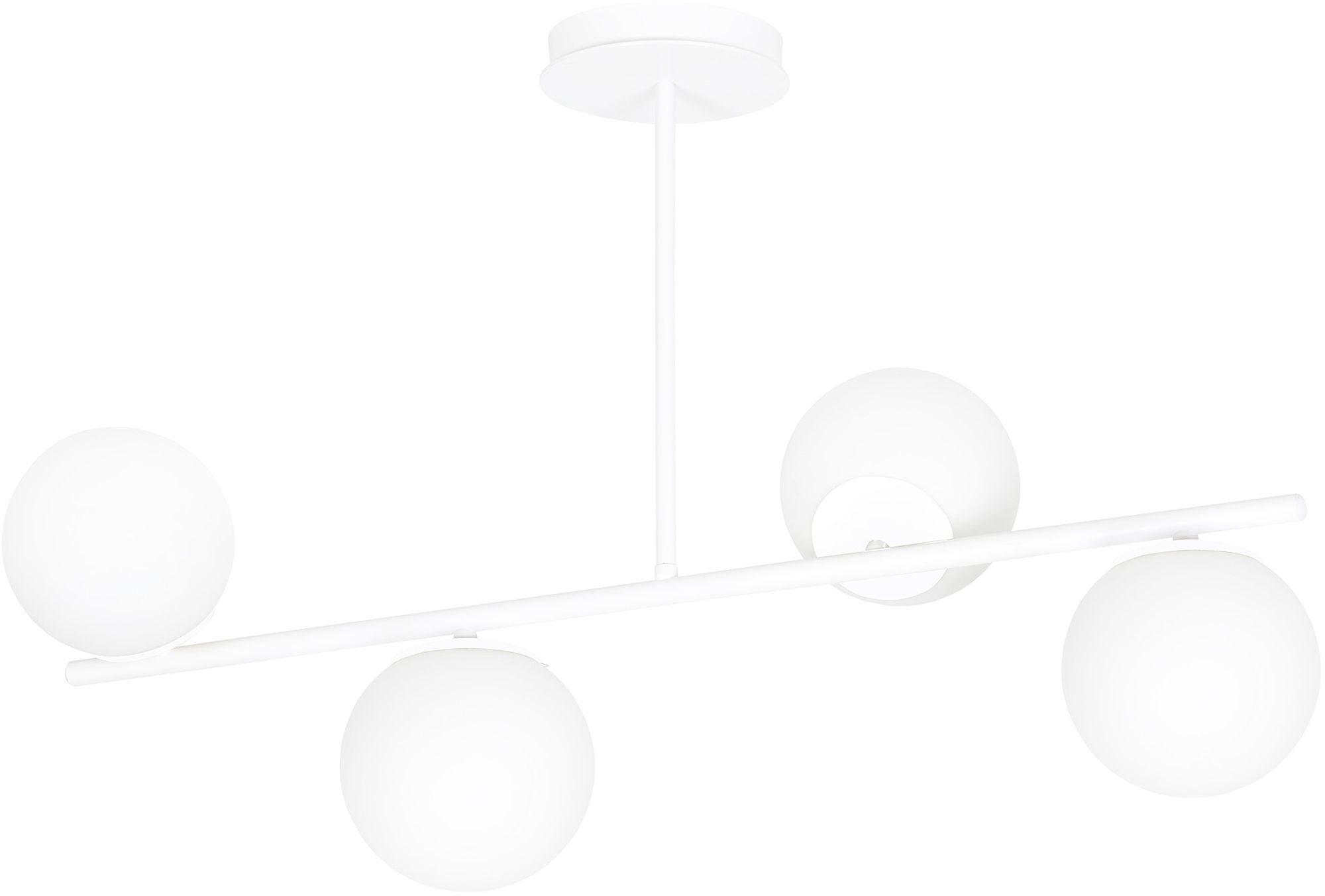 Emibig Bior lampada da soffitto 4x10 W bianco 1021/4