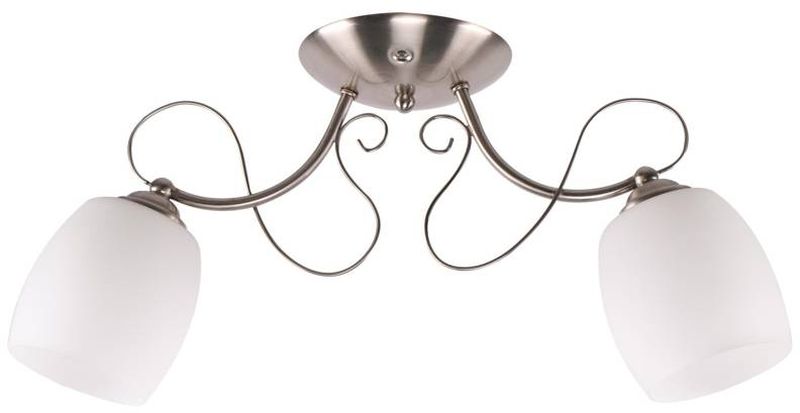 Candellux Amba lampada da soffitto 2x40 W ambra-marrone 32-78698