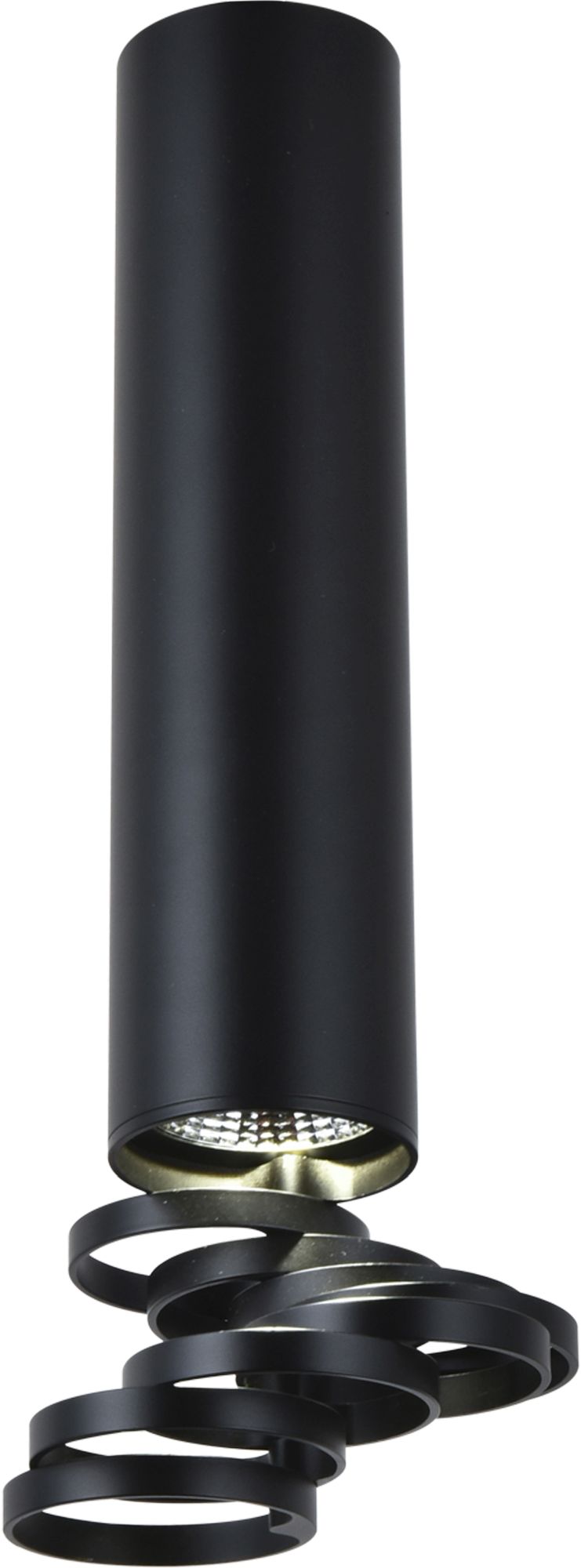 Candellux Tuba lampada da soffitto 1x50 W nero 2282763