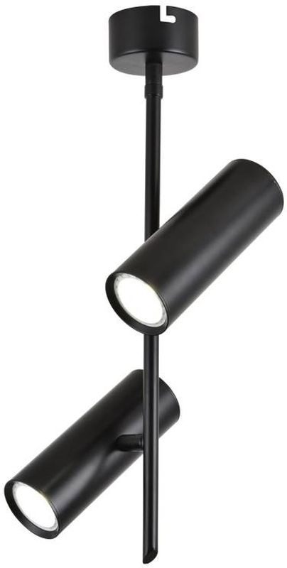 Candellux Tuba lampada da soffitto 2x5 W nero 32-76267
