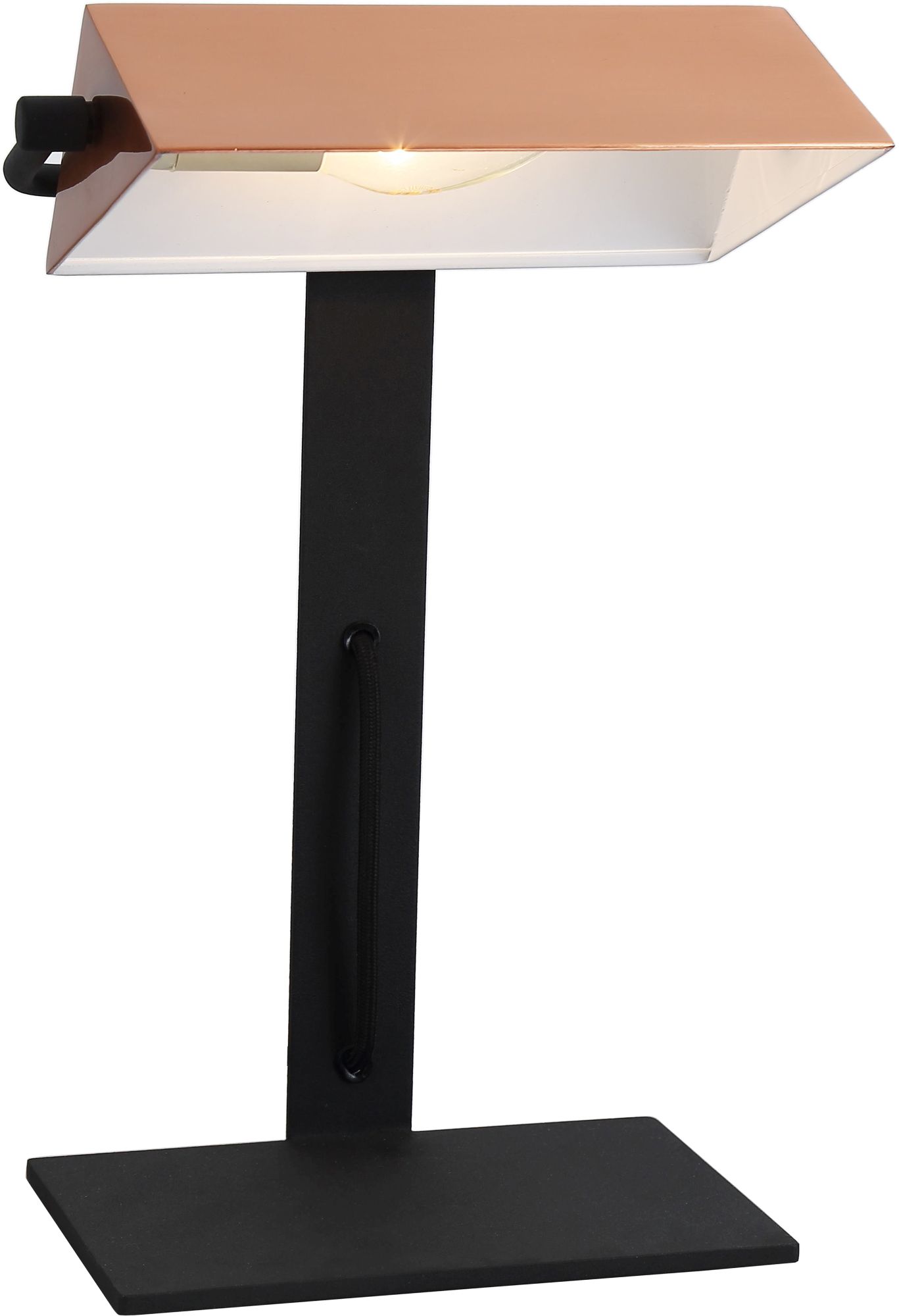 Candellux Banker lampada da scrivania 1x40 W nero-rame 41-78346