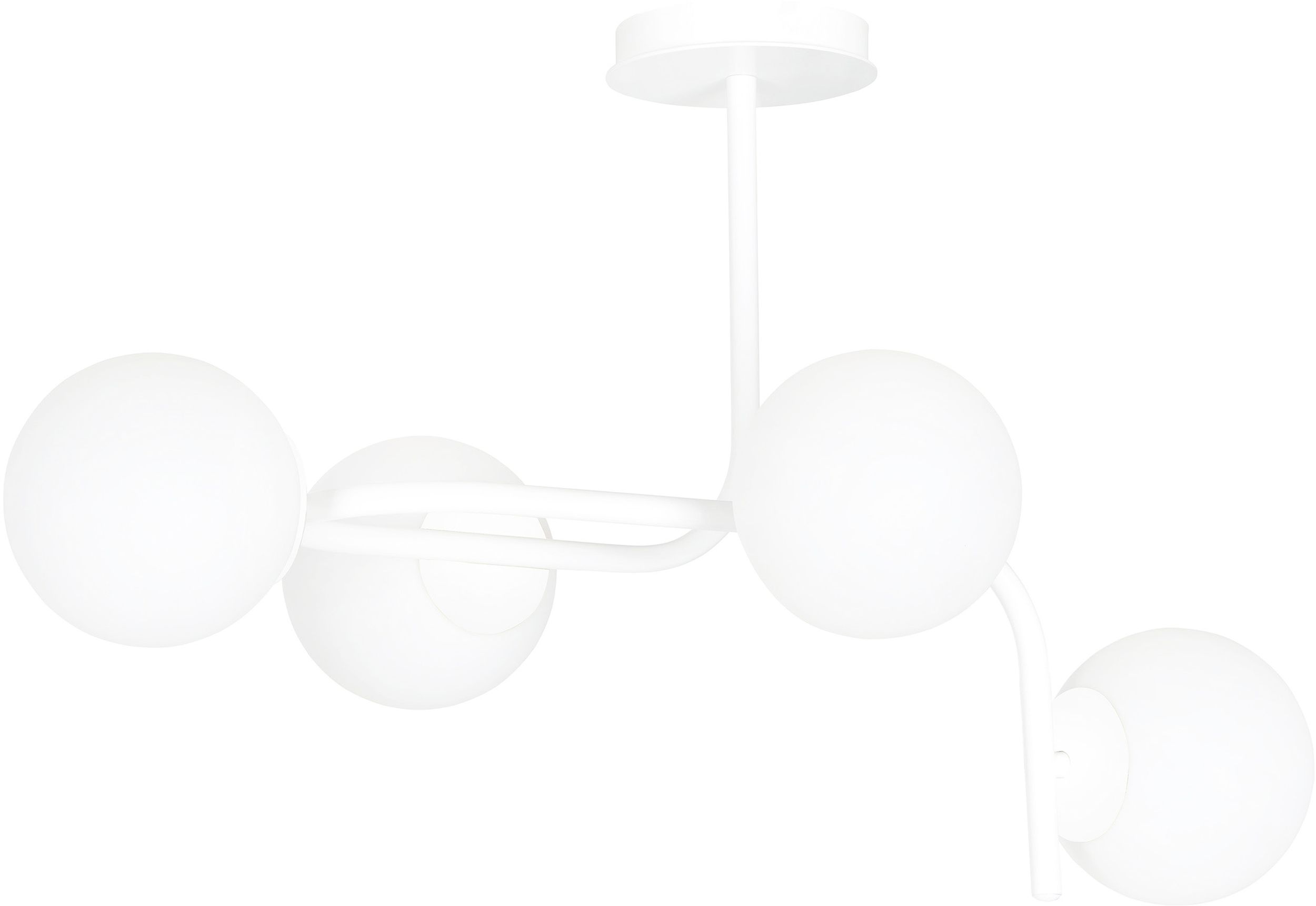 Emibig Kalf lampada da soffitto 4x10 W bianco 1031/4A