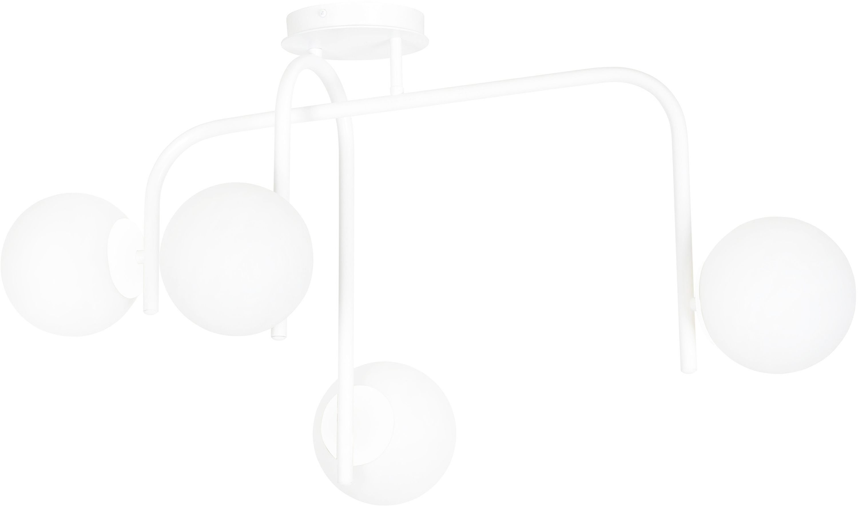 Emibig Kalf lampada da soffitto 4x10 W bianco 1031/4B