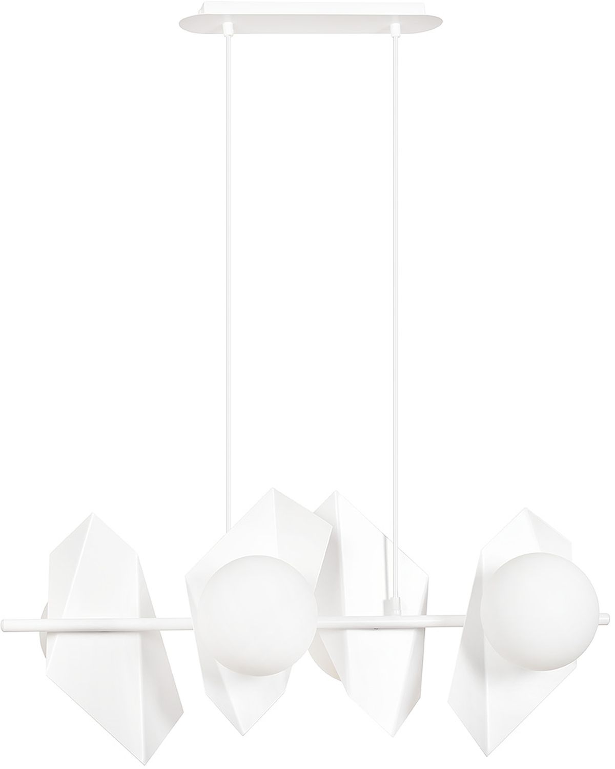 Emibig Drifton lampada sospesa 4x10 W bianco 637/4