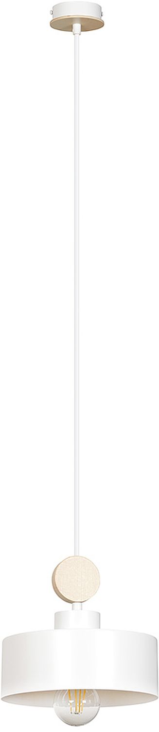 Emibig Tuniso lampada sospesa 1x15 W bianco-legno 583/1