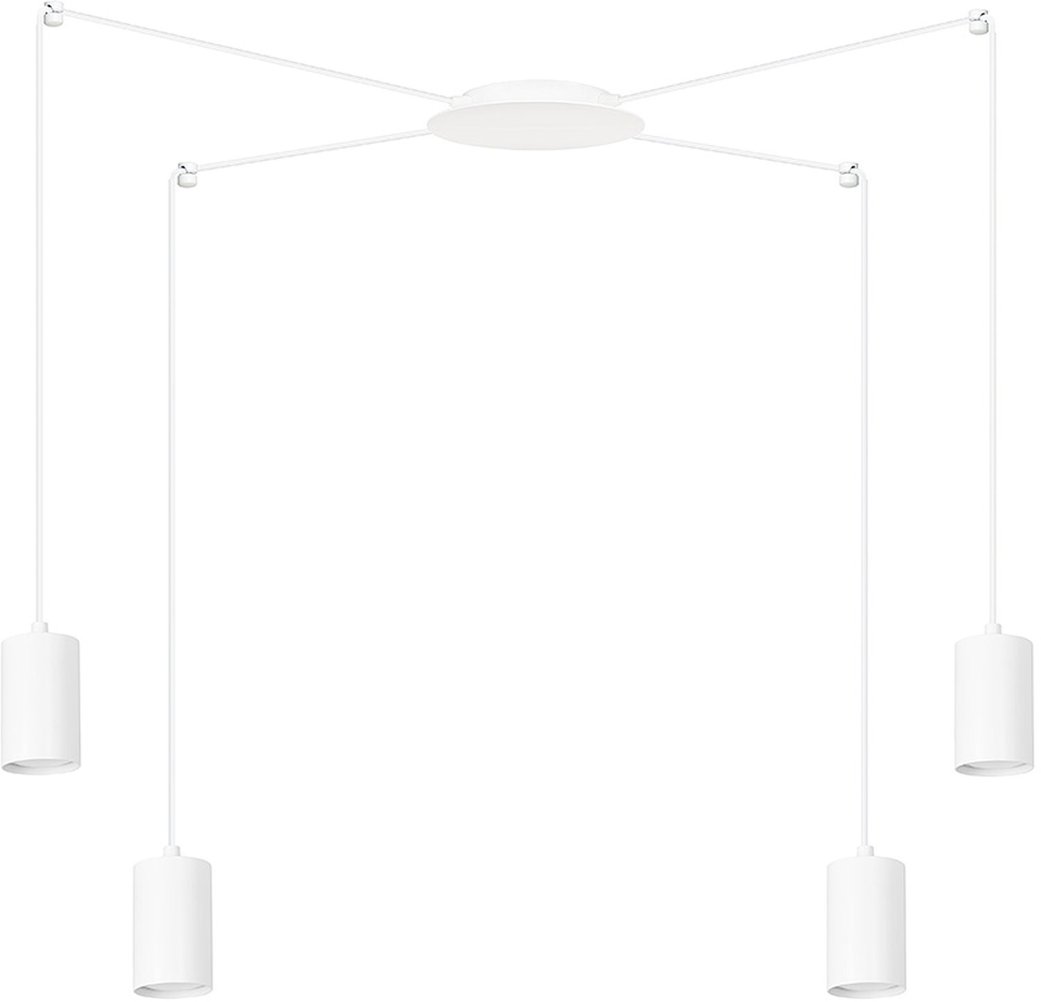 Emibig Traker lampada sospesa 4x8 W bianco 525/4