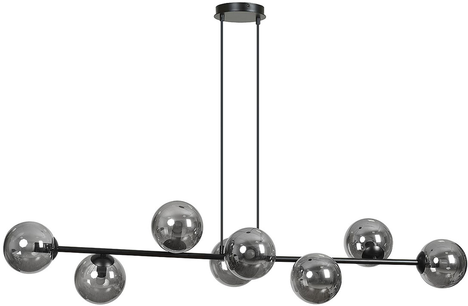 Emibig Rossi lampada sospesa x10 W nero-grafite 875/8