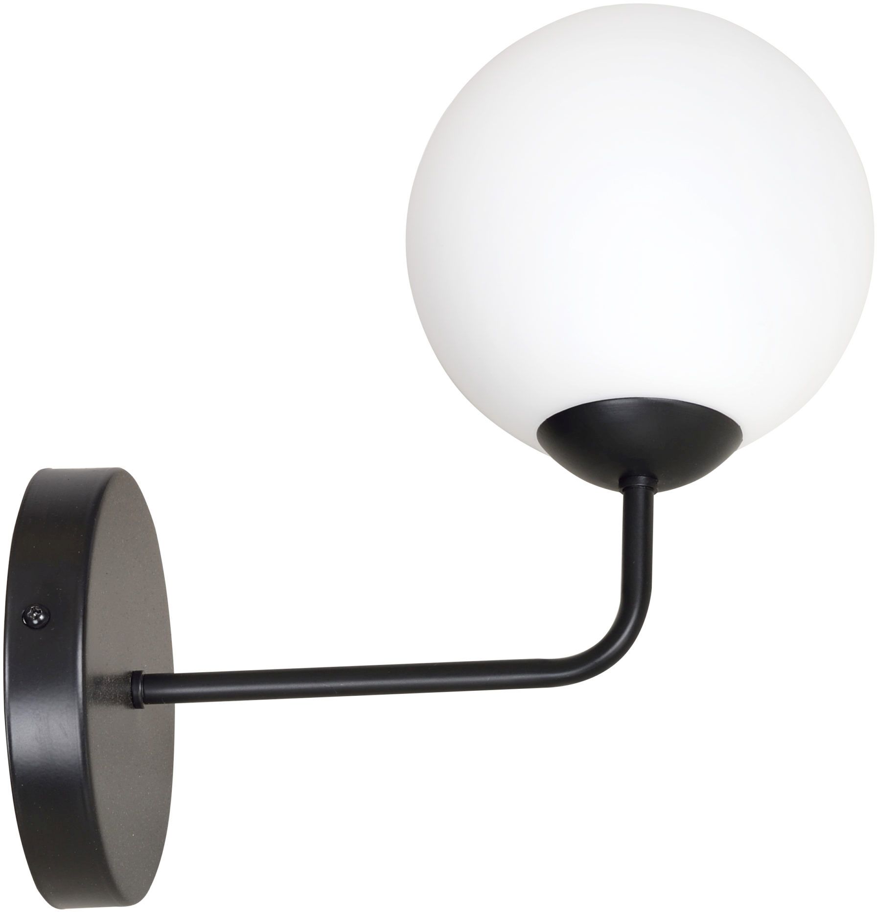 Emibig Selbi lampada da parete 1x10 W nero-latte 734/K1B