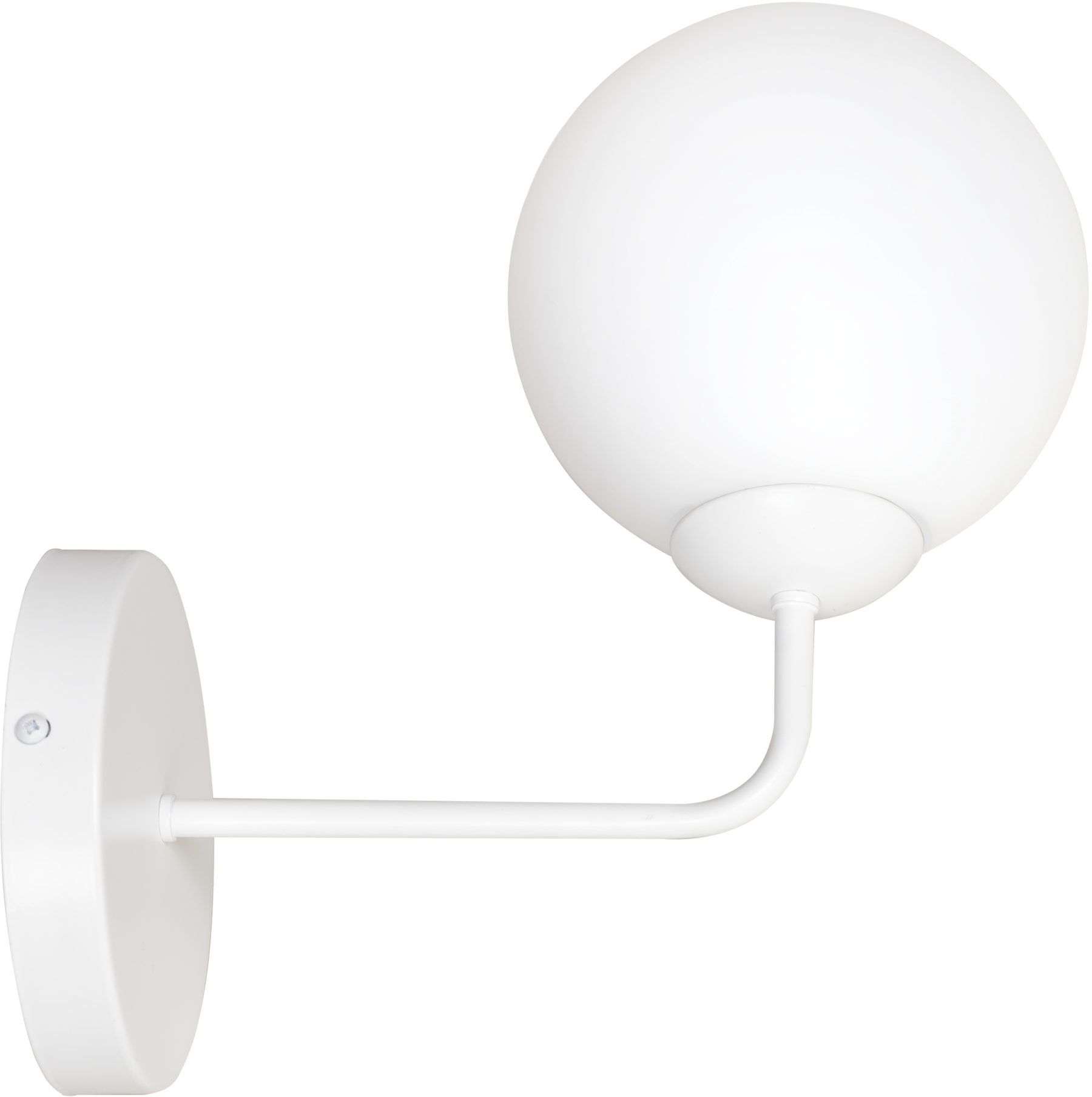 Emibig Selbi lampada da parete 1x10 W bianco-latte 734/K1W