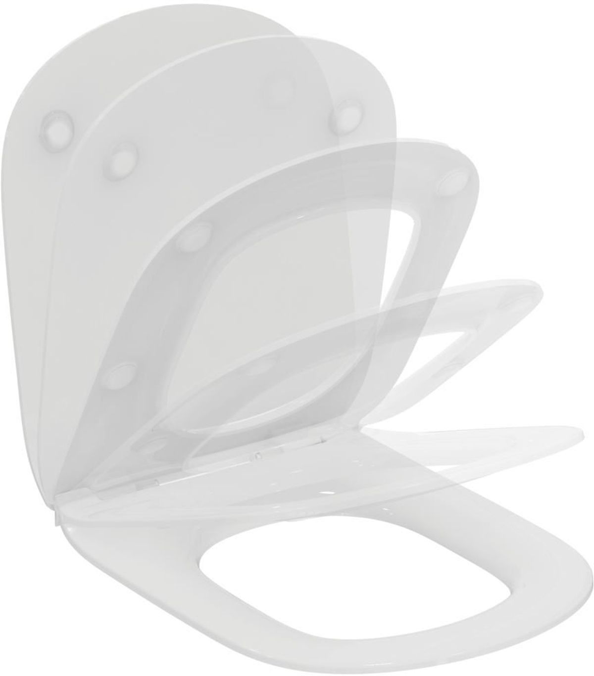 Ideal Standard Tesi copriwater a discesa lenta bianco T3527V1