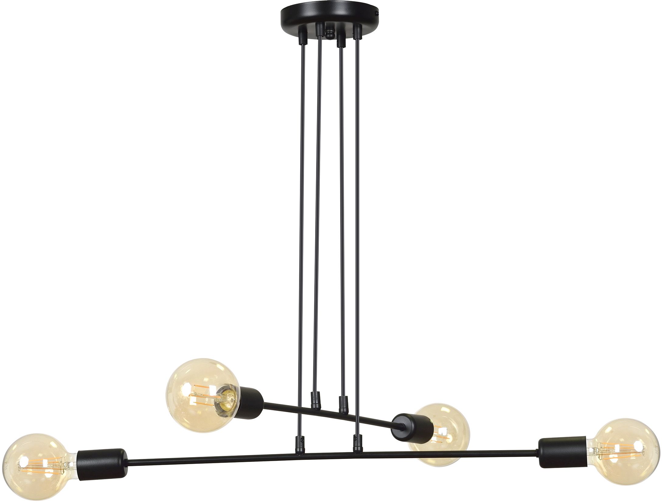 Emibig Multipo lampada sospesa 4x15 W nero 696/4