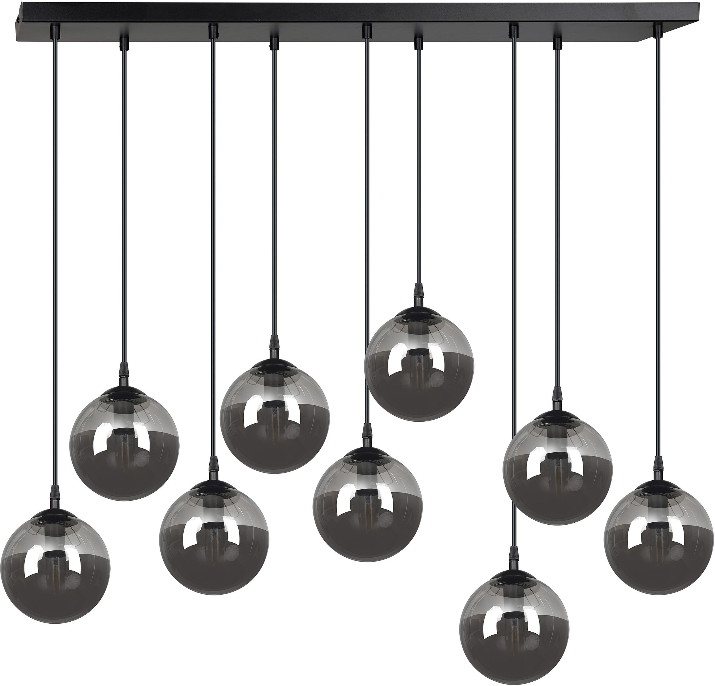 Emibig Cosmo lampada sospesa x10 W nero-grafite 712/9