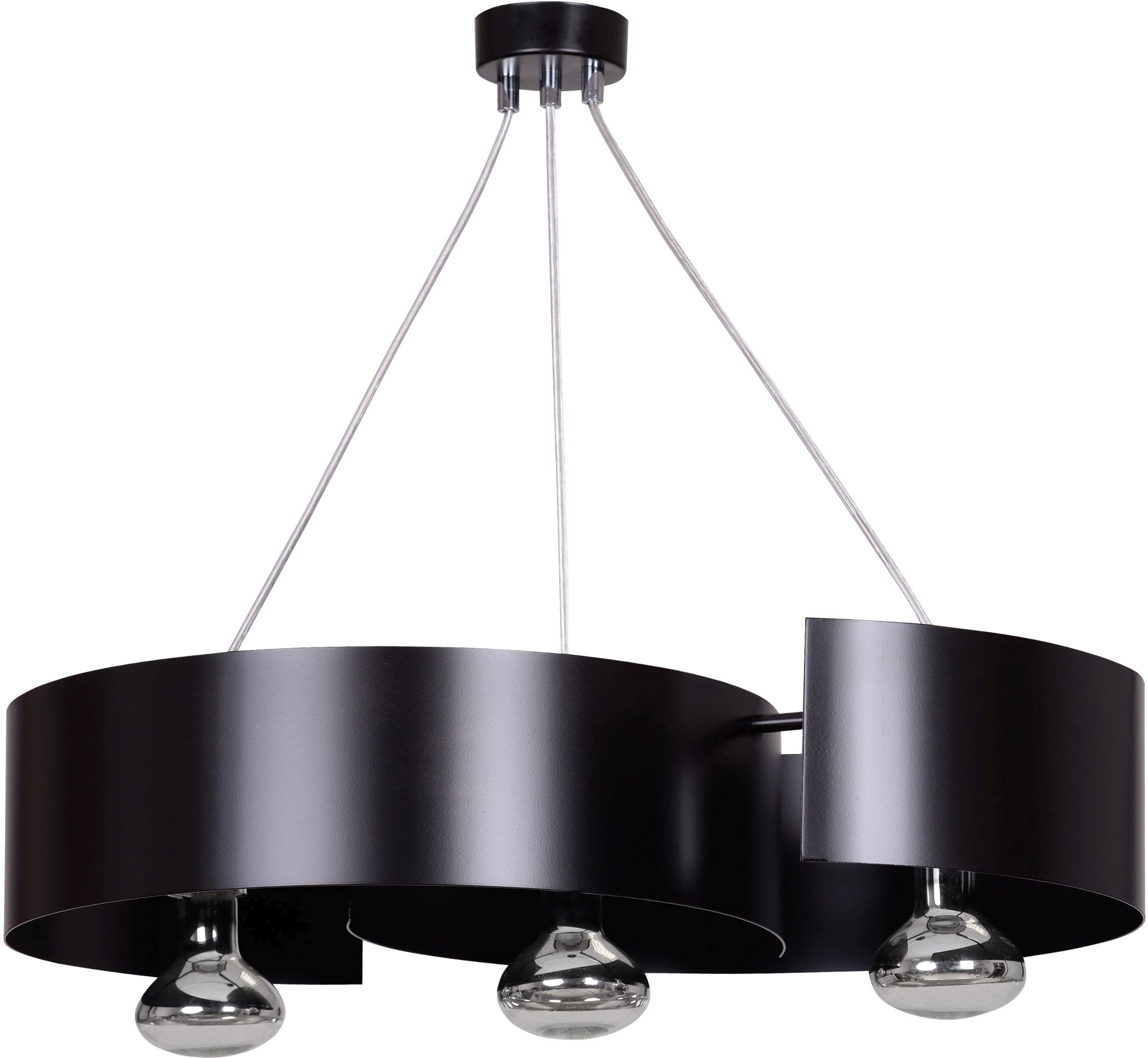 Emibig Vixon lampada sospesa 3x15 W nero-cromo 284/3