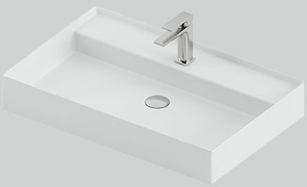 Art Ceram Scalino lavabo 75x48 cm rettangolare da appoggio bianco SCL00801;00