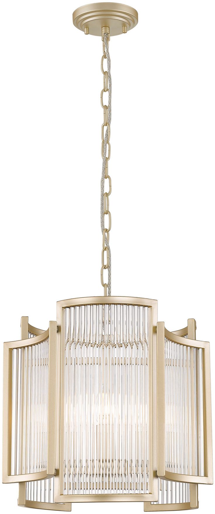 Zuma Line Sergio lampada sospesa 3x60 W trasparente-oro P0528-03A-V6AC
