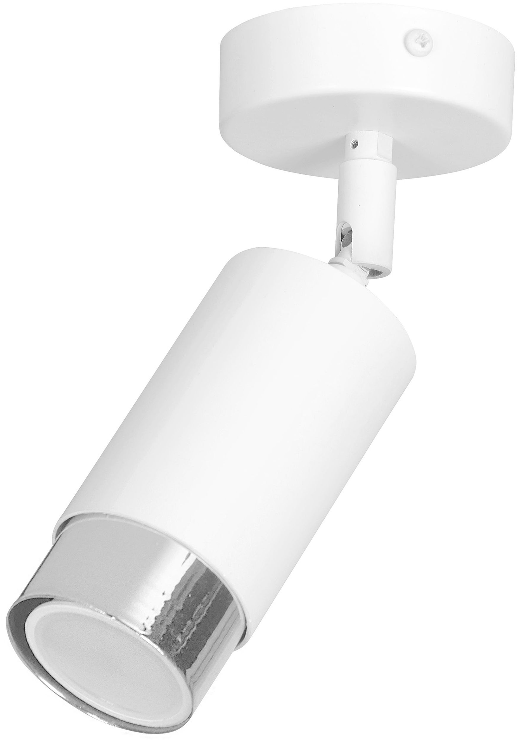 Emibig Hiro lampada da soffitto 1x8 W bianco-cromo 962/1