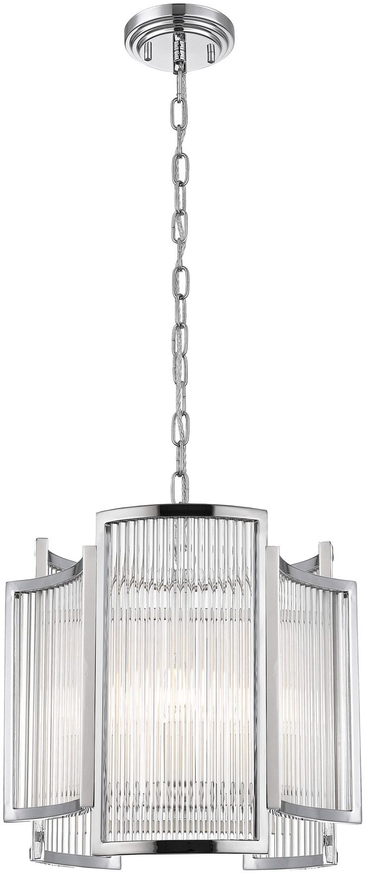 Zuma Line Sergio lampada sospesa 3x60 W cromo-trasparente P0528-03A-F4AC