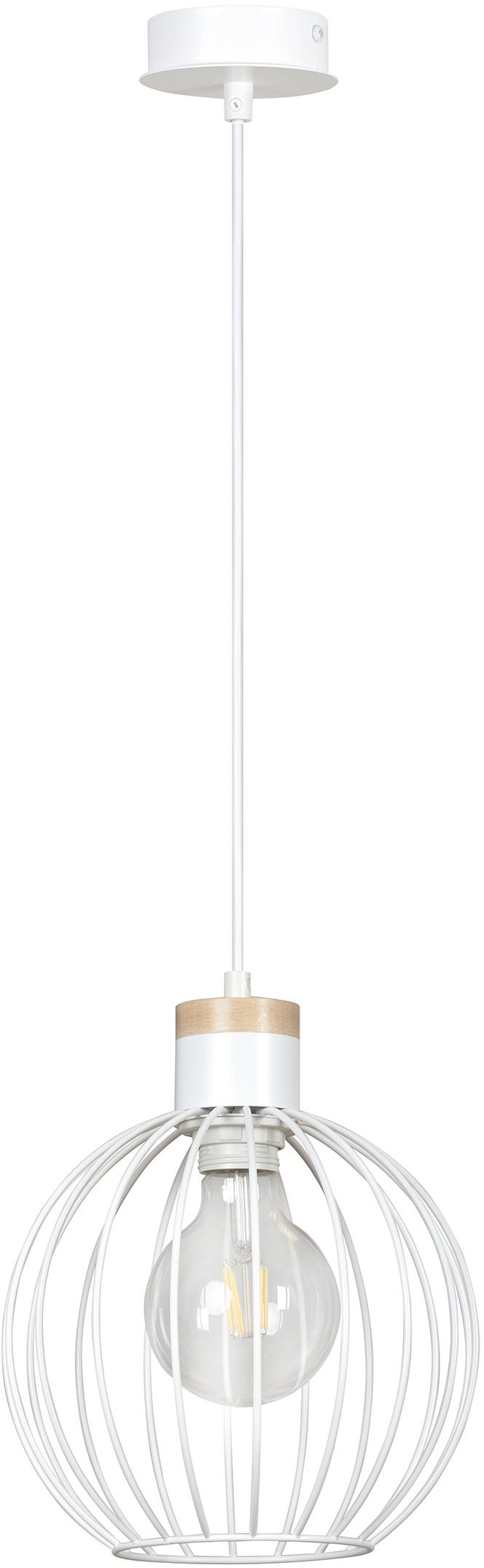 Emibig Barbado lampada sospesa 1x15 W bianco 755/1