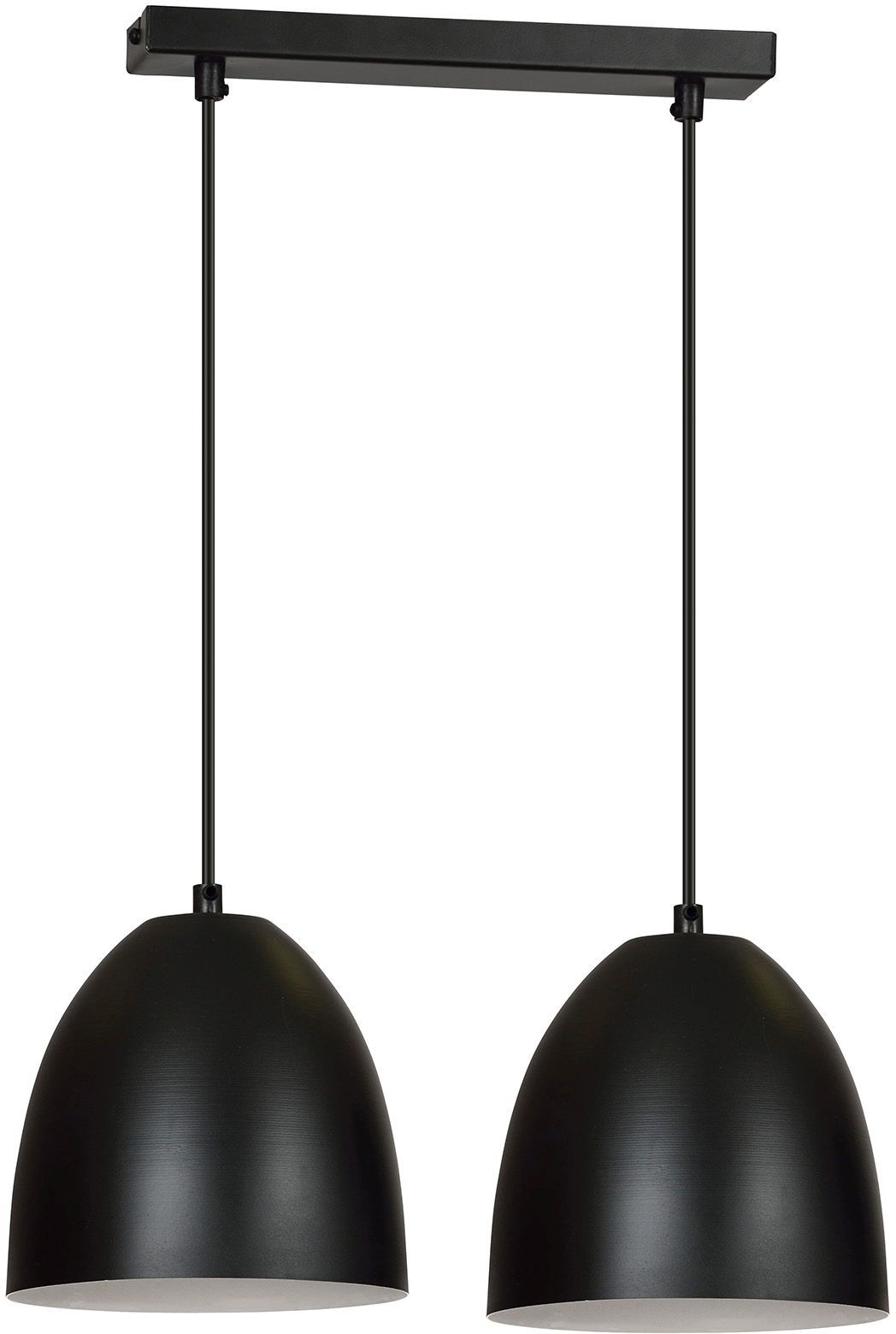 Emibig Lenox lampada sospesa 2x15 W bianco-nero 391/2