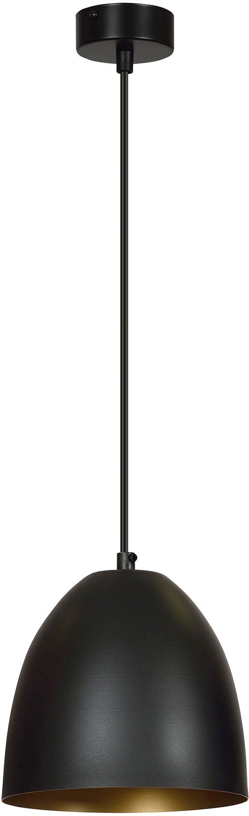 Emibig Lenox lampada sospesa 1x15 W nero-oro 410/1
