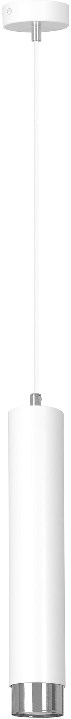 Emibig Kibo lampada sospesa 1x8 W bianco-cromo 641/1