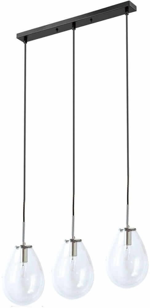 Light Prestige Fondi lampada sospesa 3x40 W nero-trasparente LP-1214/3L