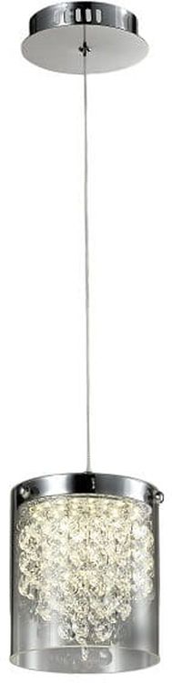 Light Prestige Cantos lampada sospesa 1x6 W trasparente-argento LP-1114/1P