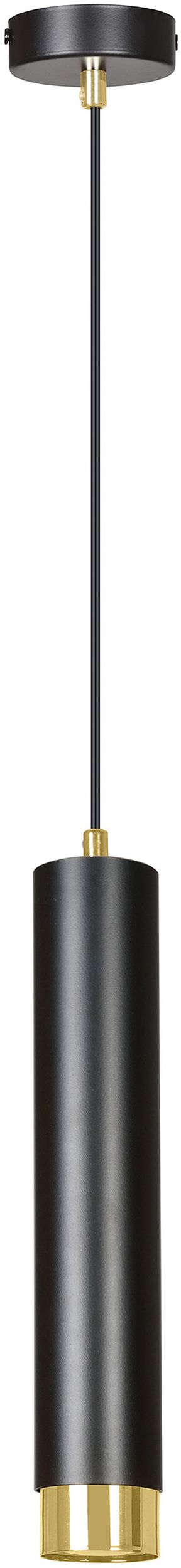 Emibig Kibo lampada sospesa 1x8 W nero-oro 644/1