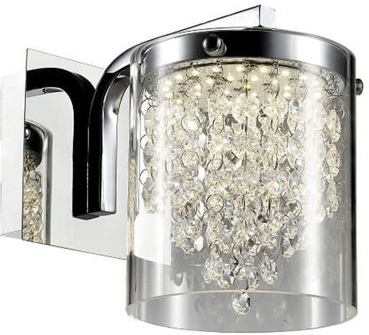 Light Prestige Cantos lampada da parete 1x6 W trasparente-argento LP-1114/1W