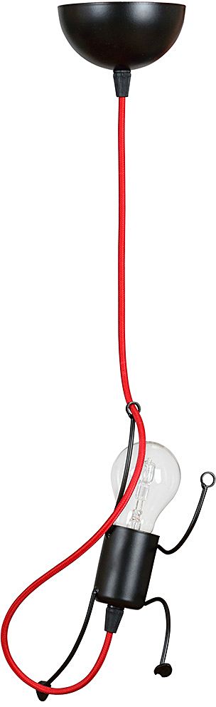 Emibig Bobi lampada sospesa 1x15 W nero-rosso 537/1