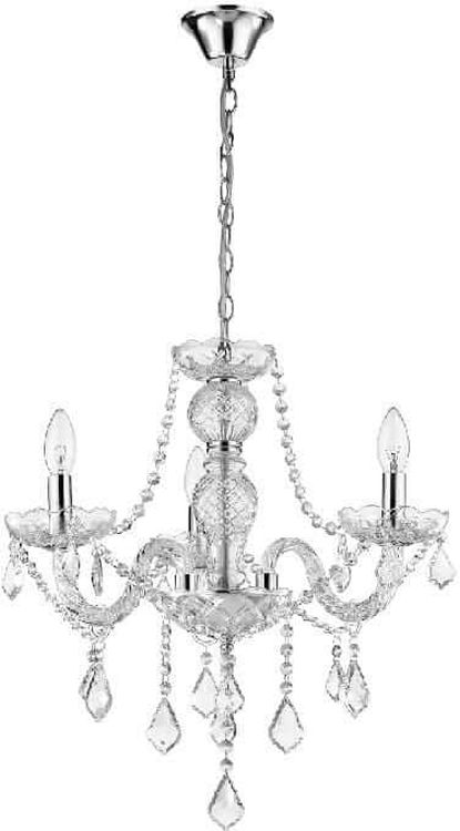 Light Prestige Cristallo lampada sospesa 3x60 W trasparente LP-2940/3P