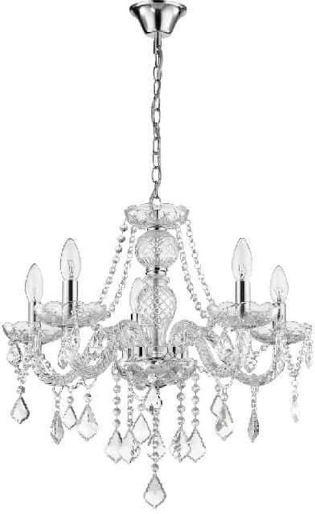 Light Prestige Cristallo lampada sospesa 5x60 W trasparente LP-2940/5P