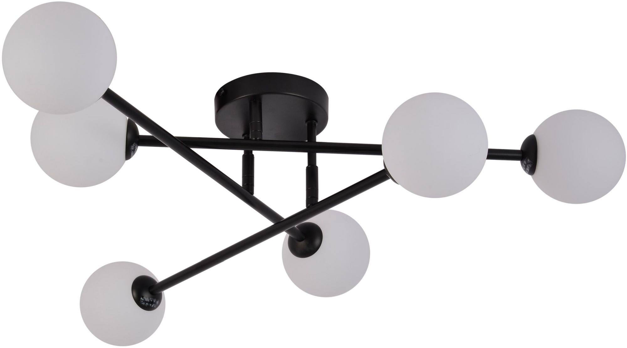Light Prestige Dorado lampada da soffitto 6x28 W bianco-nero LP-002/6CBK