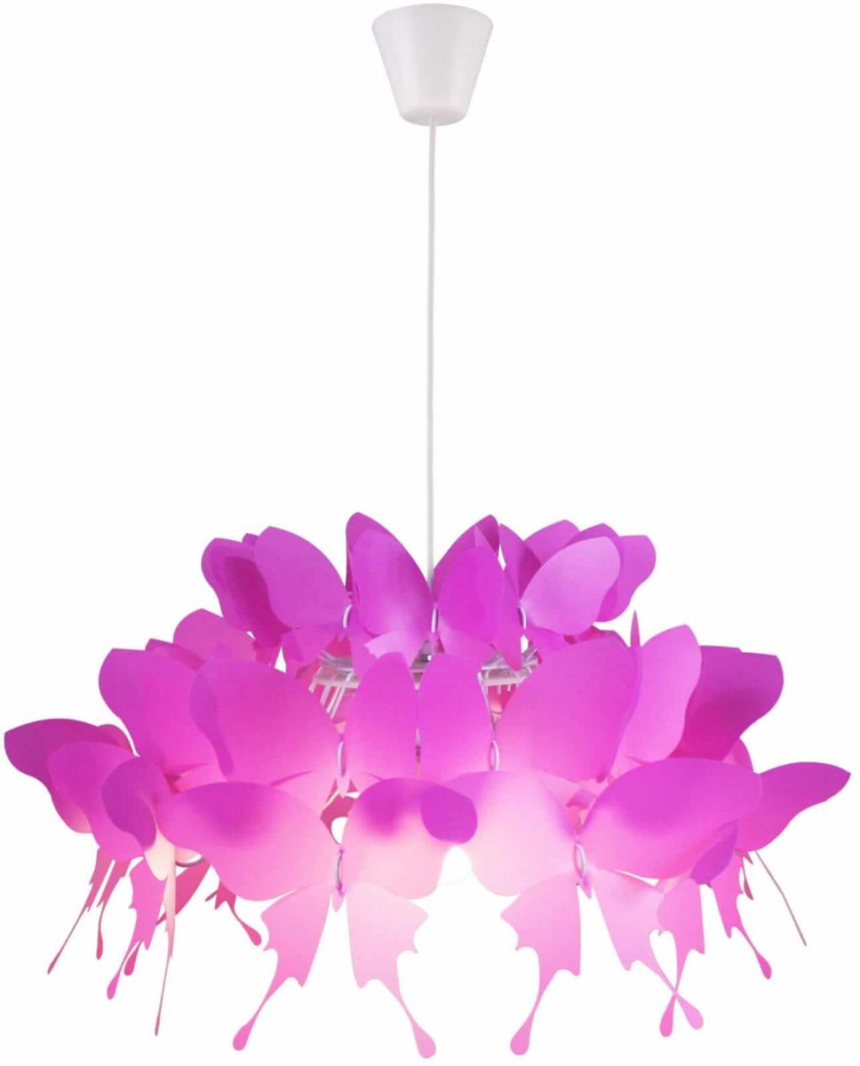 Light Prestige Farfalla lampada sospesa 1x60 W rosa LP-3439/1PDARKPINK