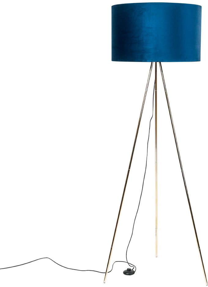 Zuma Line Inga lampada da terra 1x40 W oro -blu H06-GD-BL