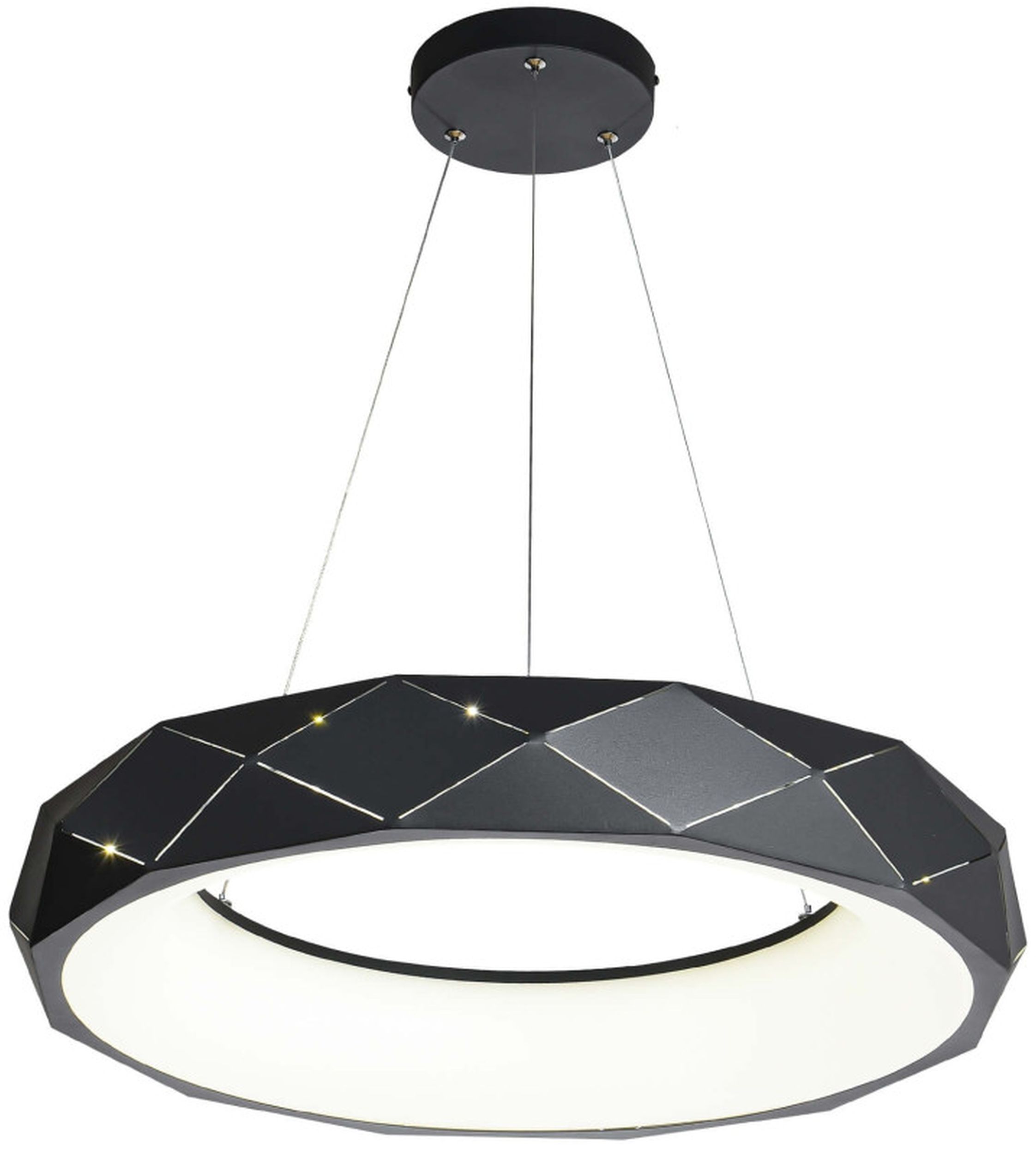 Light Prestige Reus lampada sospesa 1x36 W nero LP-8069/1PLEDBK
