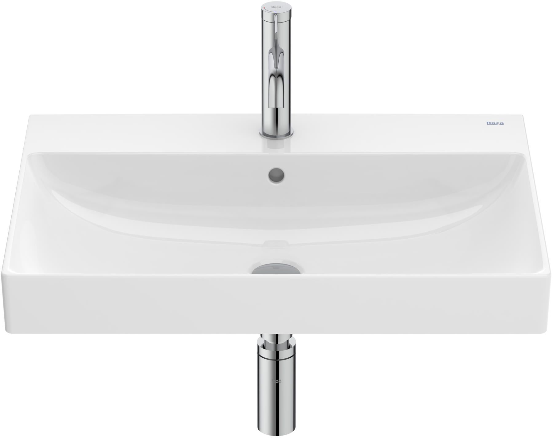 Roca Ona lavabo 65x46 cm rettangolare a parete bianco A327687000