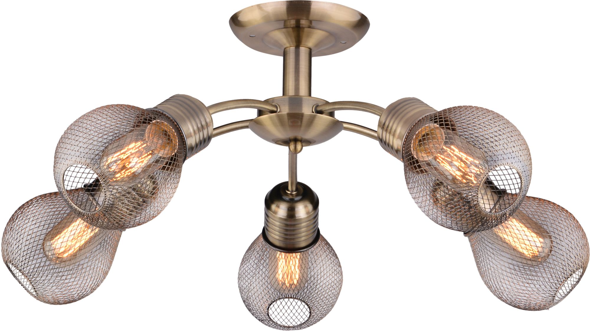 Candellux Gliva lampada da soffitto 5x60 W verderame 35-56603
