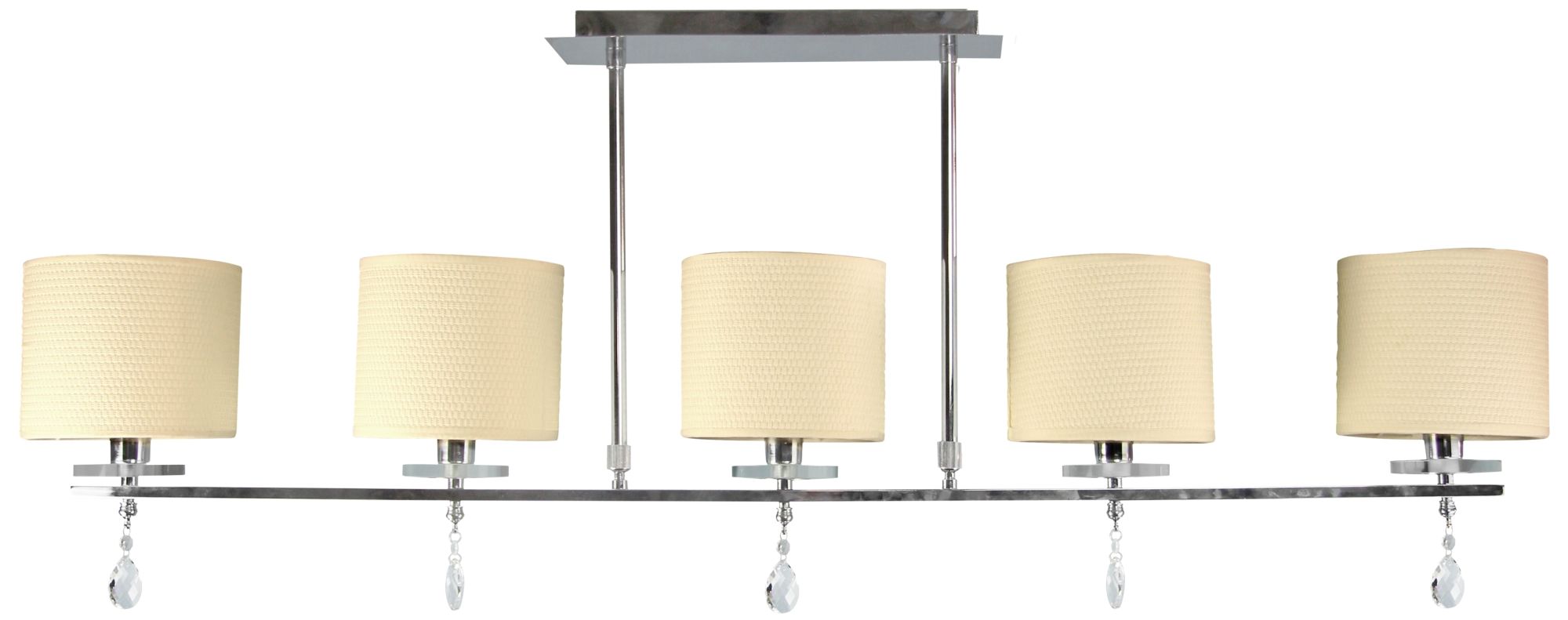 Candellux Estera lampada da soffitto 5x40 W cromo-crema 35-11527