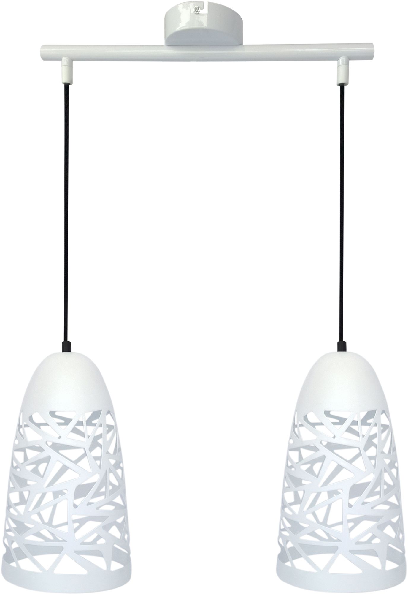 Candellux Sabrin lampada sospesa 2x60 W bianco 32-54869