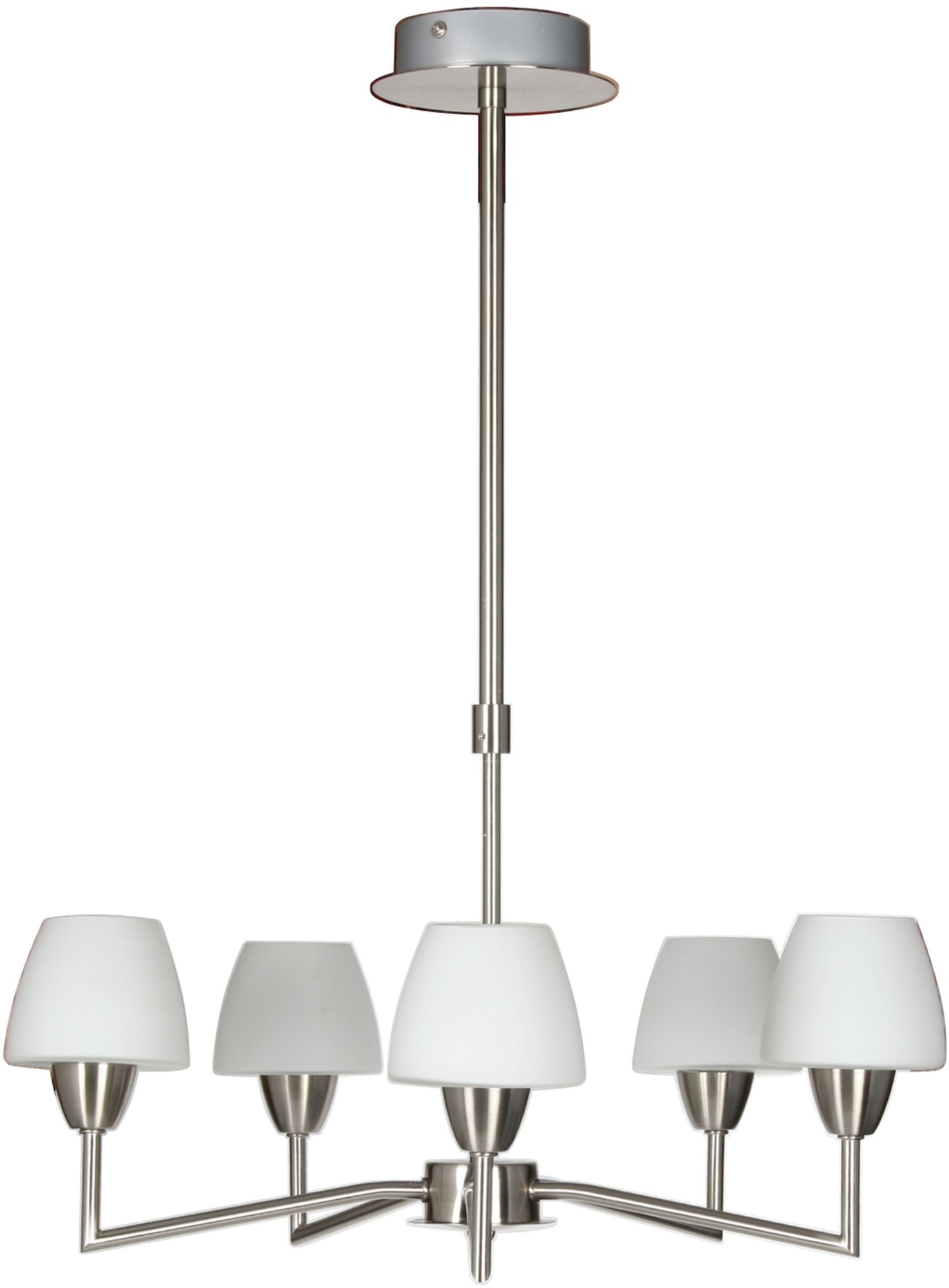 Candellux Togo lampada da soffitto 5x40 W bianco-nichel 35-10646