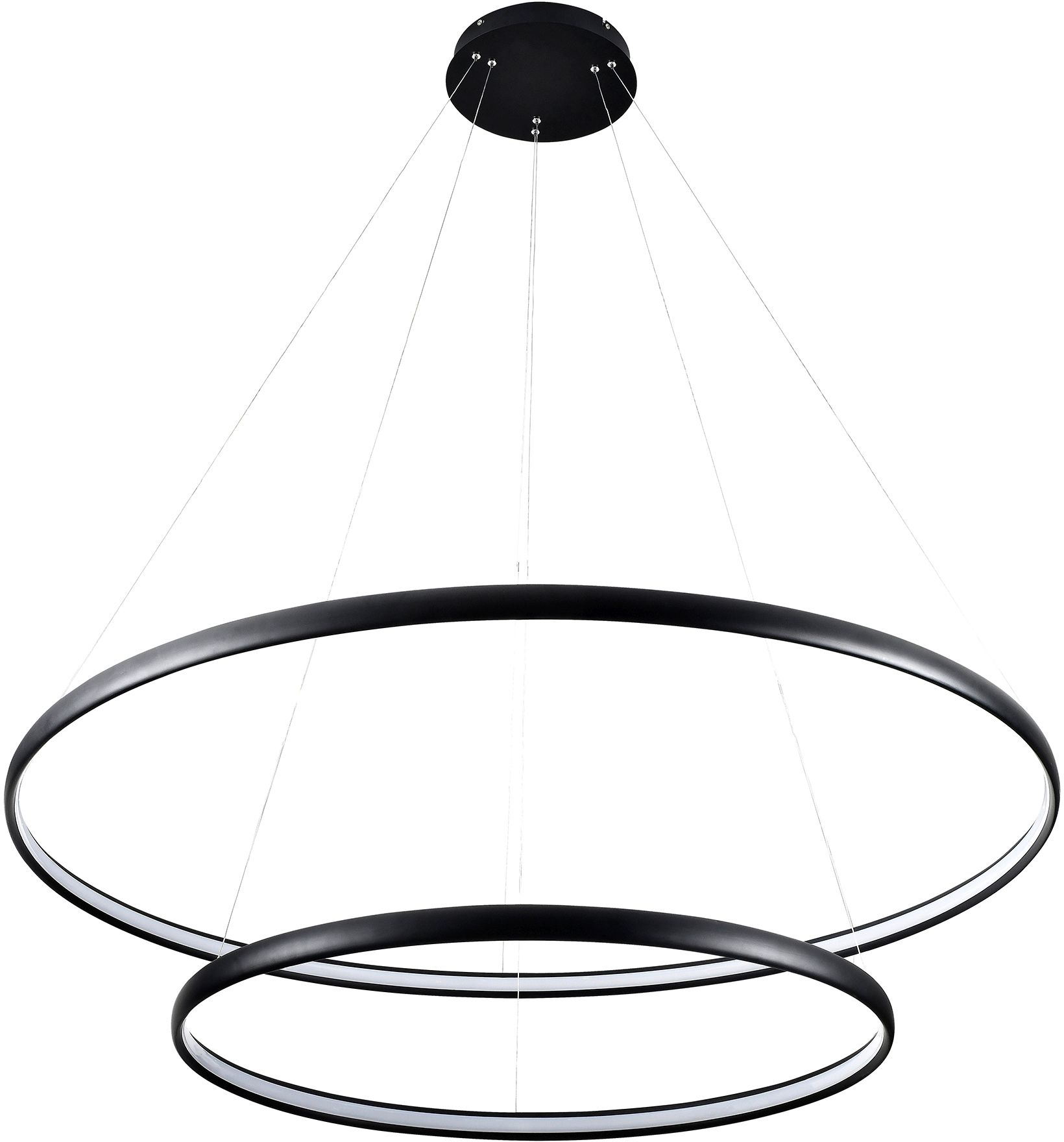 Zuma Line Carlo lampada sospesa 2x65 W nero PL210503-800+1200-BK