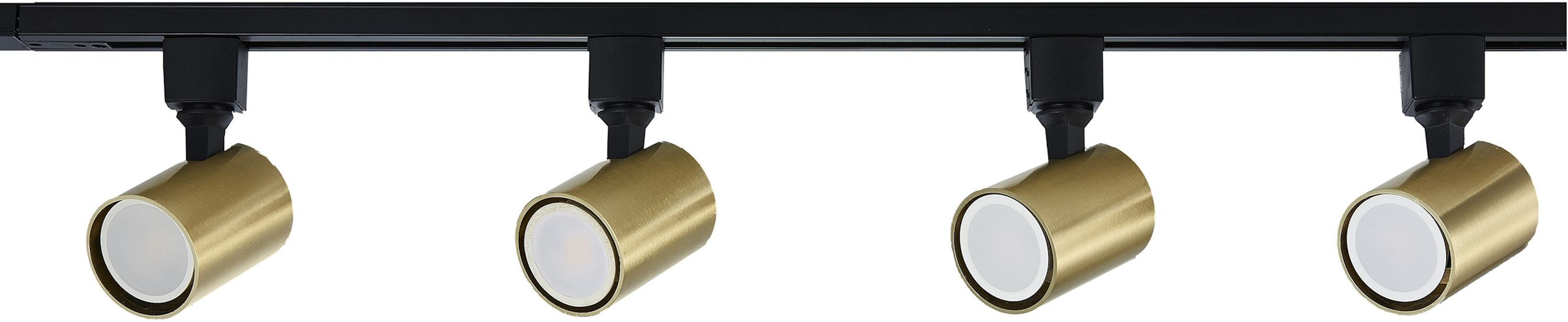 Light Prestige Snow illuminazione a binario 4x50 W nero-oro LP-737GDSET