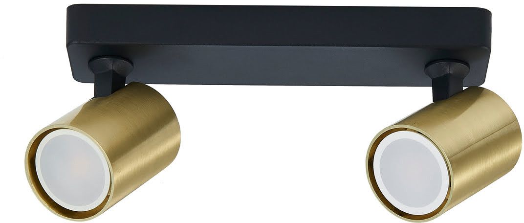 Light Prestige Snow lampada da soffitto 2x50 W nero-oro LP-731/2WGD