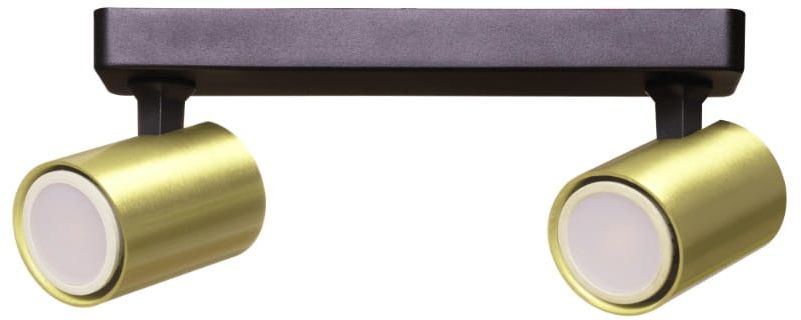 Light Prestige Snow lampada da soffitto 2x50 W nero-oro LP-731/2WGD
